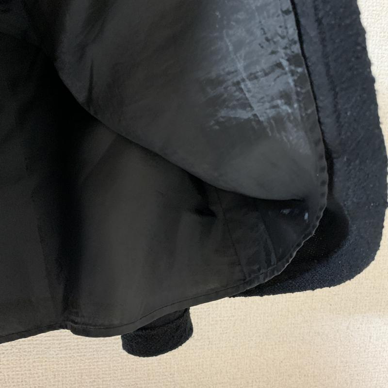 レッセパッセ LAISSE PASSE スカート ミニスカート ツイード/レース 38 無地 黒 / ブラック /  レディース USED 古着 中古 10036625