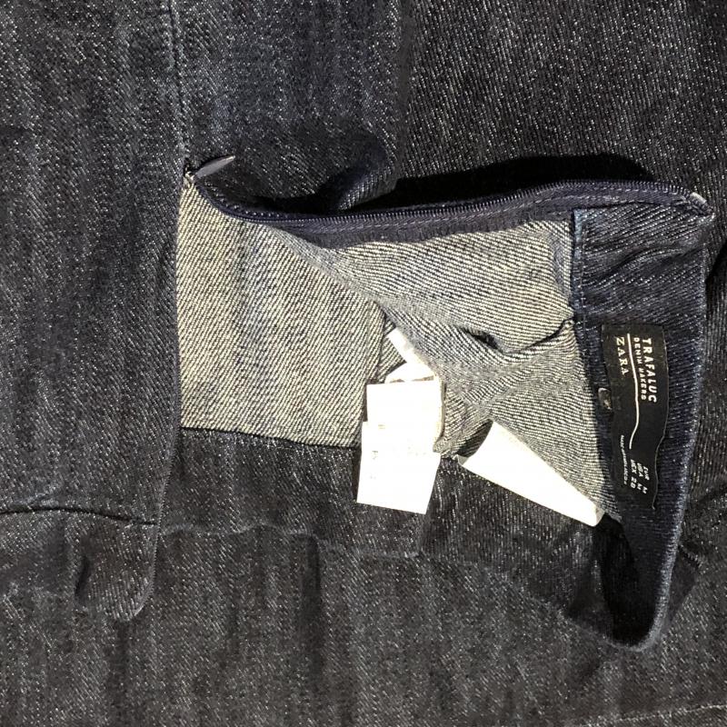 ザラ ZARA TRAFALUC スカート ロングスカート デニム M 無地 インディゴ / インディゴ /  レディース USED 古着 中古 10036698