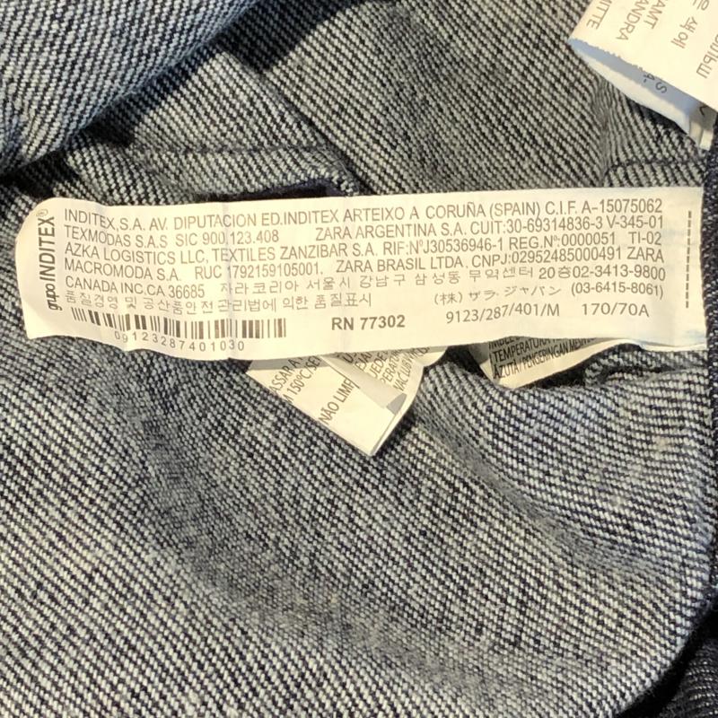 ザラ ZARA TRAFALUC スカート ロングスカート デニム M 無地 インディゴ / インディゴ /  レディース USED 古着 中古 10036698