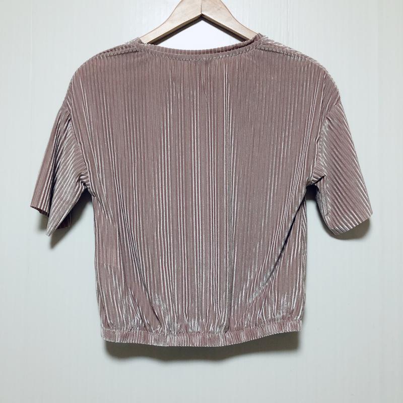 ザラ ZARA カットソー 半袖 M 無地 グレージュ / グレージュ /  レディース USED 古着 中古 10036700