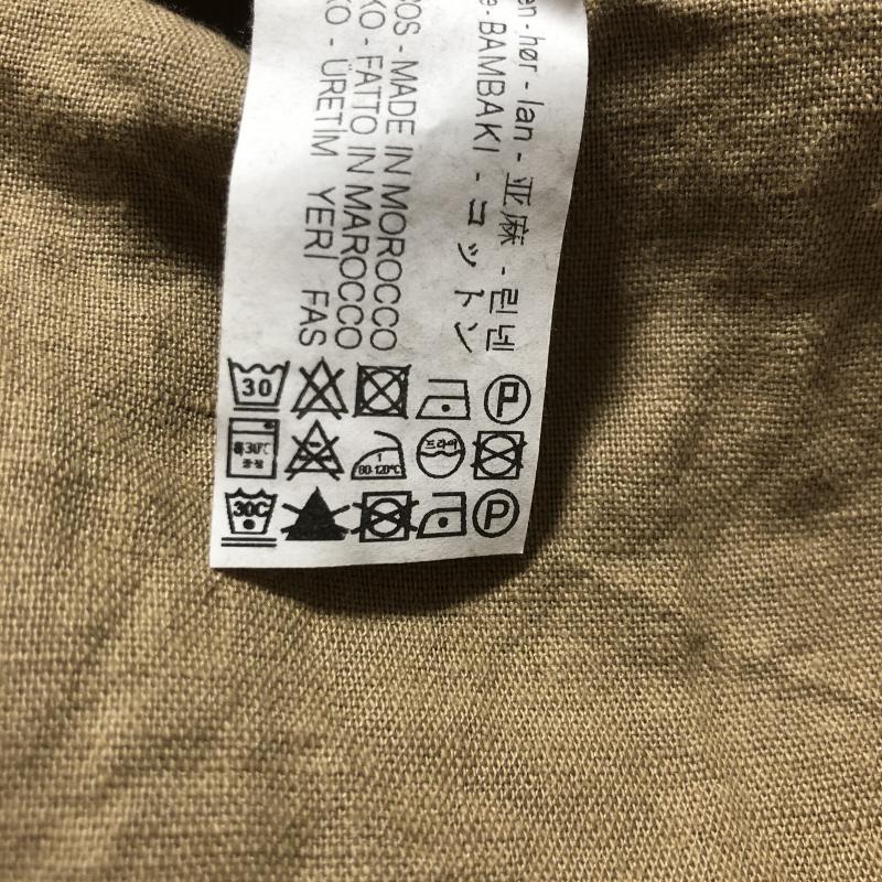 ザラベーシック ZARA BASIC スカート ひざ丈スカート リネン混 XS 無地 黒 / ブラック / X 茶 / ブラウン /  レディース USED 古着 中古 10036766