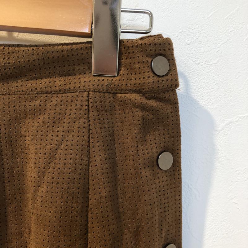 ザラベーシック ZARA BASIC スカート ミニスカート XS 無地 茶 / ブラウン /  レディース USED 古着 中古 10036777