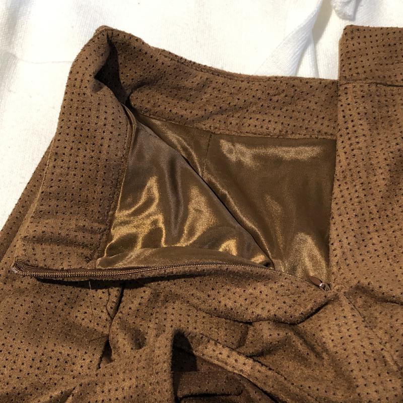 ザラベーシック ZARA BASIC スカート ミニスカート XS 無地 茶 / ブラウン /  レディース USED 古着 中古 10036777
