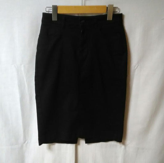 ユニクロ UNIQLO スカート ひざ丈スカート 黒 / ブラック /  レディース USED 古着 中古 10036796