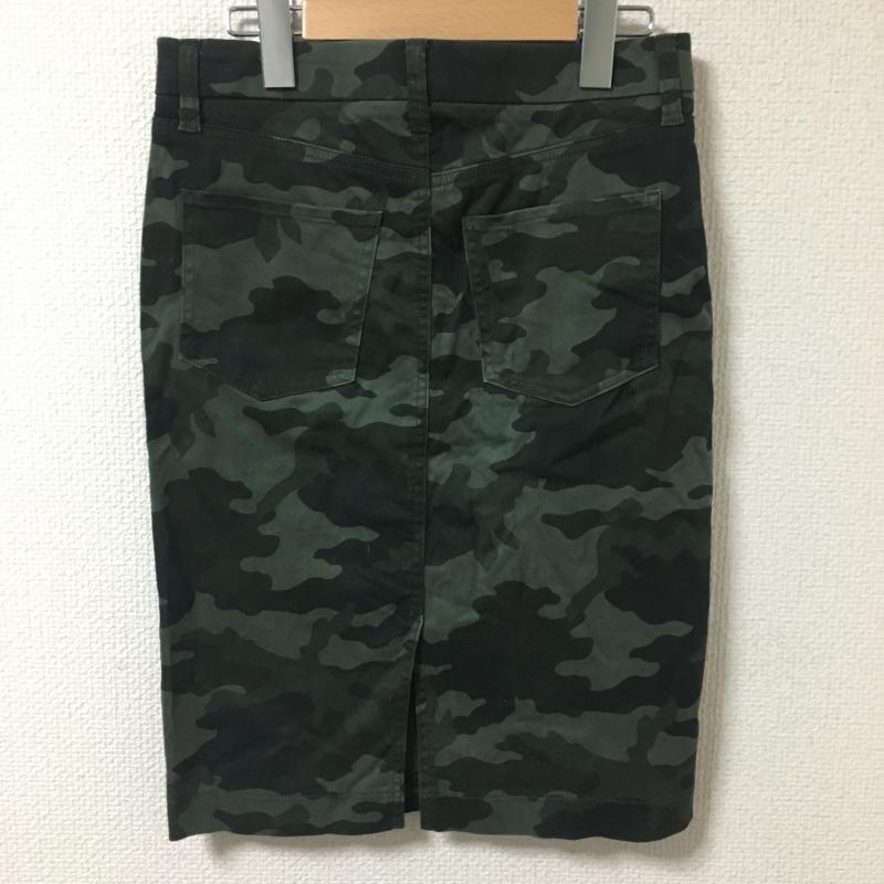 ユニクロ UNIQLO スカート ひざ丈スカート カモフラージュ柄・迷彩 緑 / グリーン /  レディース USED 古着 中古 10036798