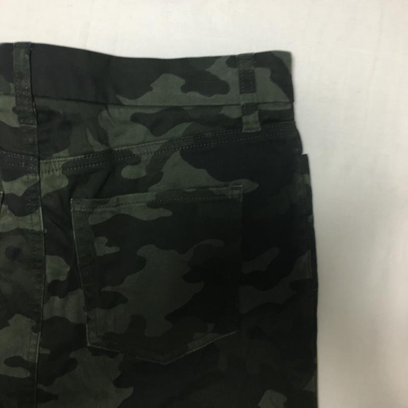 ユニクロ UNIQLO スカート ひざ丈スカート カモフラージュ柄・迷彩 緑 / グリーン /  レディース USED 古着 中古 10036798