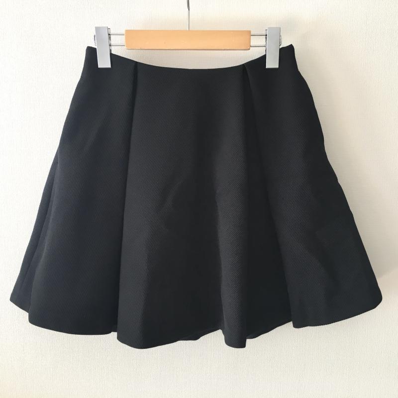 サクラ SACRA スカート ミニスカート 36 無地 黒 / ブラック /  レディース USED 古着 中古 10036904