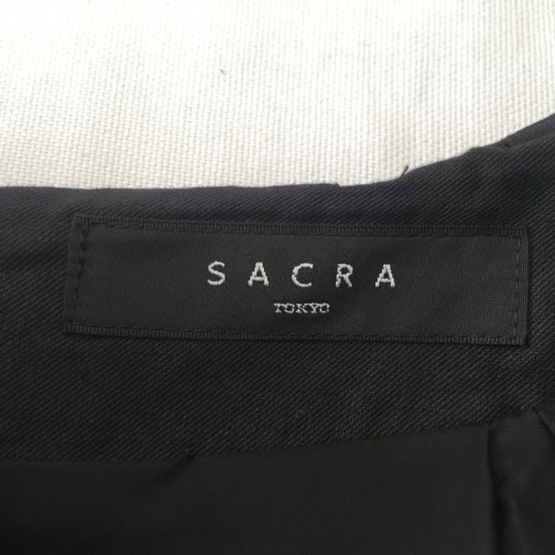 サクラ SACRA スカート ミニスカート 36 無地 黒 / ブラック /  レディース USED 古着 中古 10036904