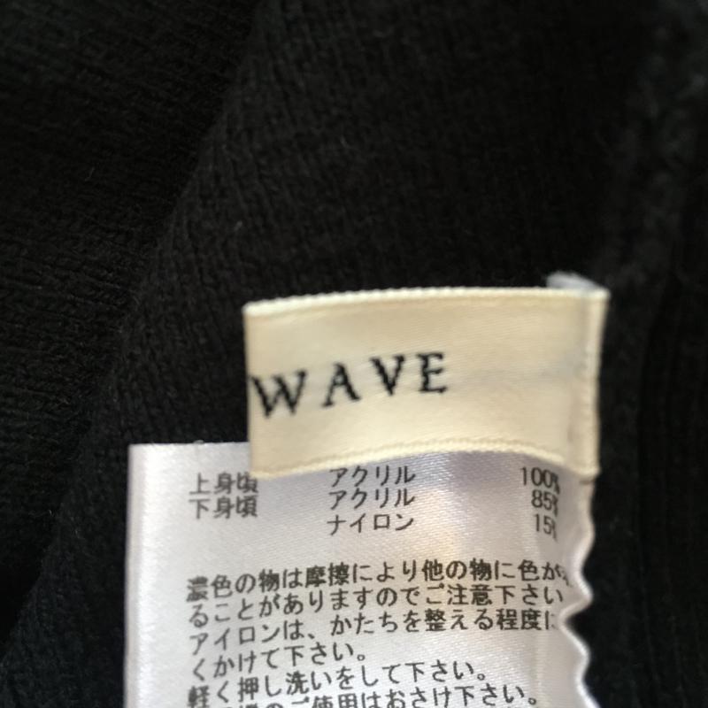 イノウェーブ innowave ワンピース ひざ丈スカート M 無地 黒 / ブラック /  レディース USED 古着 中古 10036971