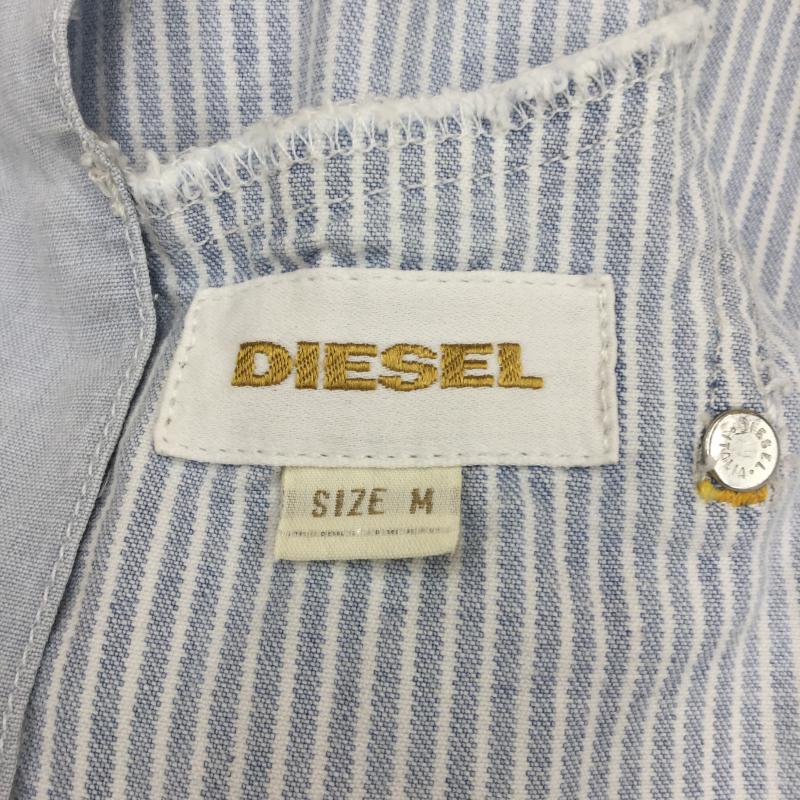 ディーゼル DIESEL ジャケット、上着 ジャケット、ブレザー M ストライプ 白 / ホワイト / X 水色 / ライトブルー /  メンズ USED 古着 中古 10037019
