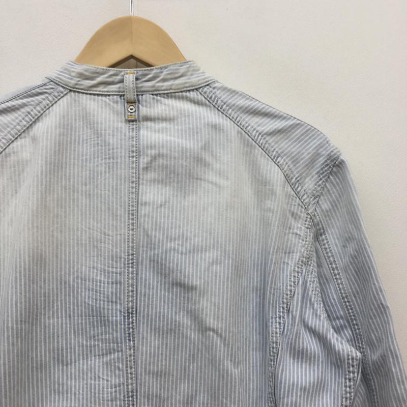 ディーゼル DIESEL ジャケット、上着 ジャケット、ブレザー M ストライプ 白 / ホワイト / X 水色 / ライトブルー /  メンズ USED 古着 中古 10037019