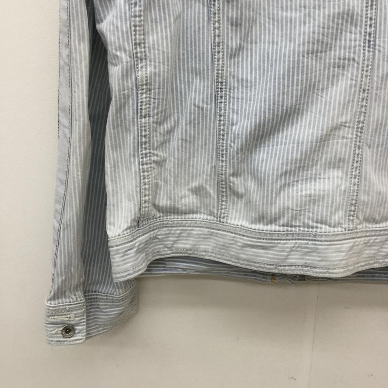 ディーゼル DIESEL ジャケット、上着 ジャケット、ブレザー M ストライプ 白 / ホワイト / X 水色 / ライトブルー /  メンズ USED 古着 中古 10037019