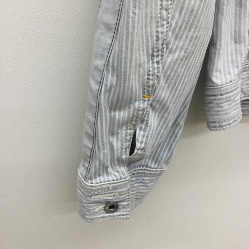 ディーゼル DIESEL ジャケット、上着 ジャケット、ブレザー M ストライプ 白 / ホワイト / X 水色 / ライトブルー /  メンズ USED 古着 中古 10037019