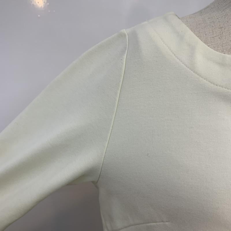 ユナイテッドアローズ UNITED ARROWS カットソー 七分袖 無地 レース 無地 X レース柄 白 / ホワイト / X アイボリー / アイボリー /  レディース USED 古着 中古 10037123