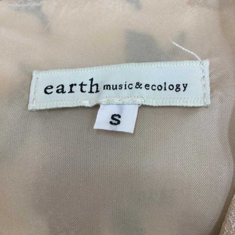 アースミュージックアンドエコロジー earth music&ecology ワンピース ひざ丈スカート S 総柄 桃 / ピンク /  レディース USED 古着 中古 10037337