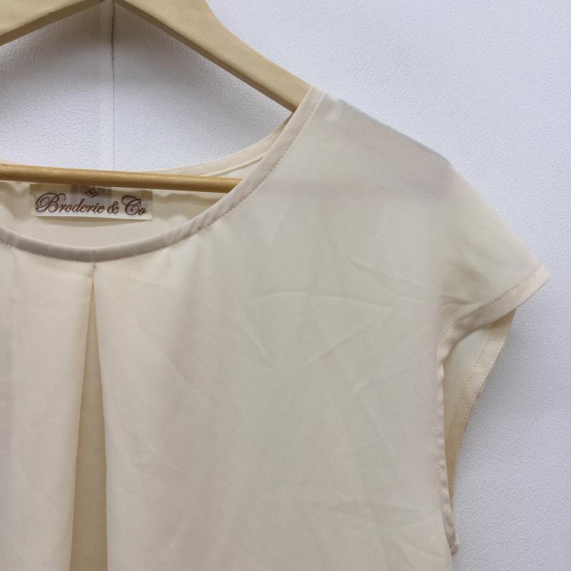 ナノユニバース ブロードゥリー＆コー nano universe Braderie & Co カットソー 半袖 FREE  アイボリー / アイボリー /  レディース USED 古着 中古 10038383