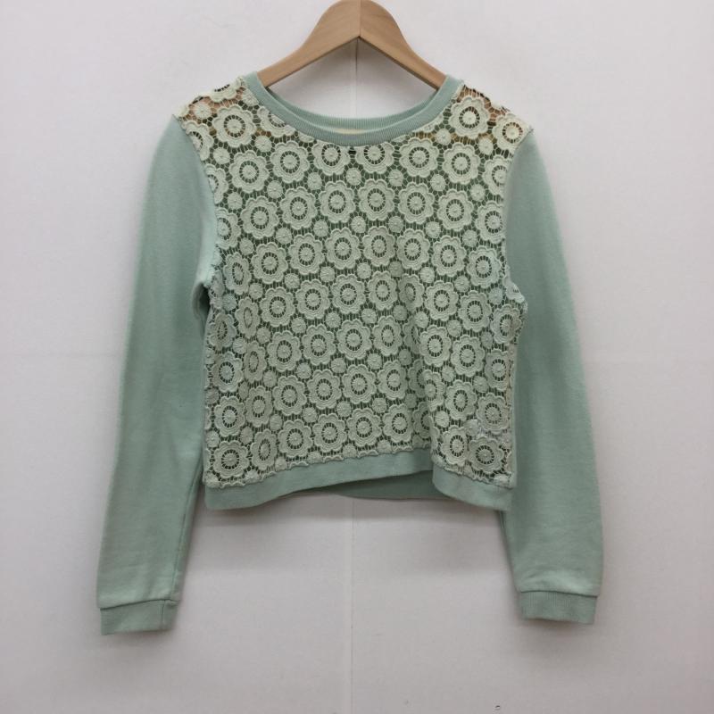 エモダ EMODA カットソー 長袖 FREE レース柄 緑 / グリーン /  レディース USED 古着 中古 10038406