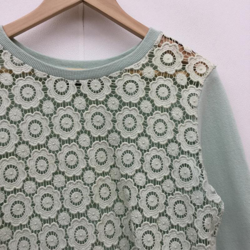 エモダ EMODA カットソー 長袖 FREE レース柄 緑 / グリーン /  レディース USED 古着 中古 10038406