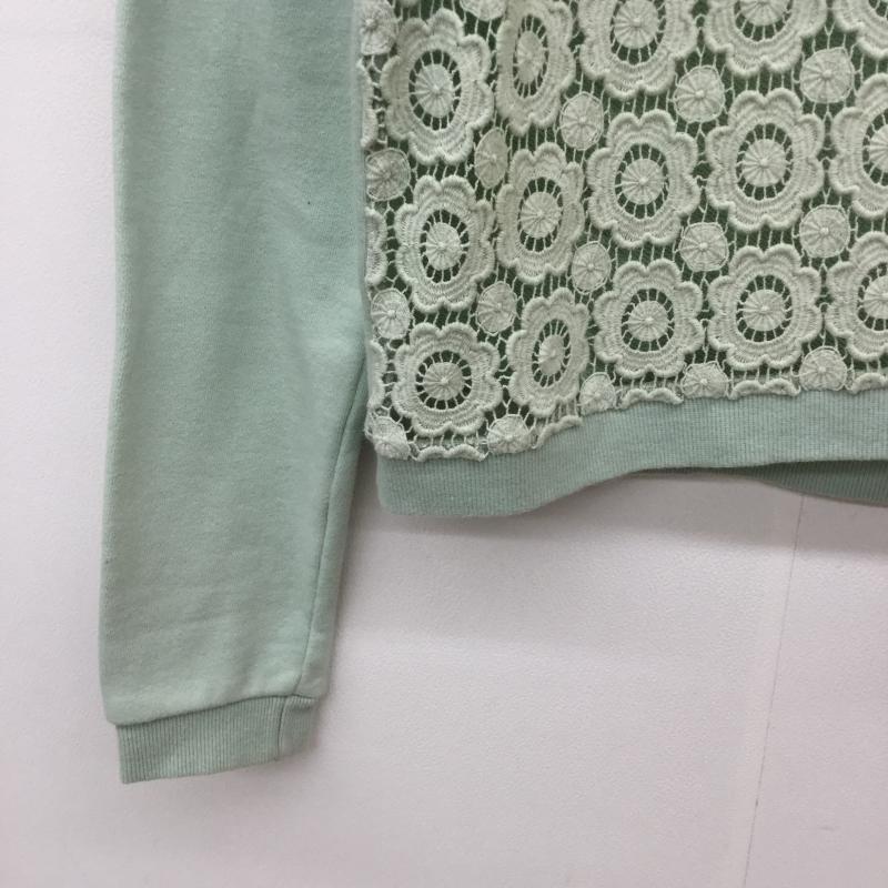 エモダ EMODA カットソー 長袖 FREE レース柄 緑 / グリーン /  レディース USED 古着 中古 10038406