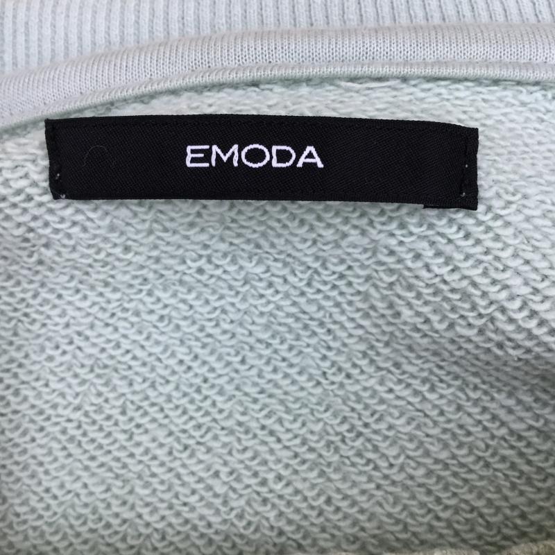 エモダ EMODA カットソー 長袖 FREE レース柄 緑 / グリーン /  レディース USED 古着 中古 10038406