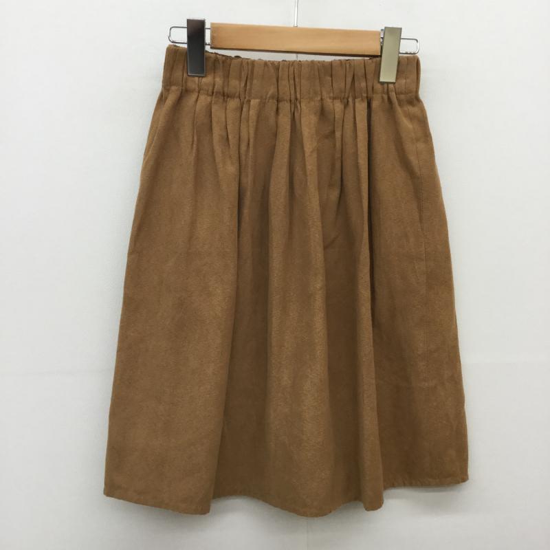 アースミュージックアンドエコロジー earth music&ecology スカート ミニスカート FREE  茶 / ブラウン /  レディース USED 古着 中古 10038453