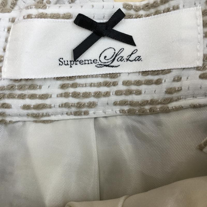 シュープリーム ララ Supreme.La.La スカート ミニスカート S  白 / ホワイト / X ベージュ / ベージュ /  レディース USED 古着 中古 10038459