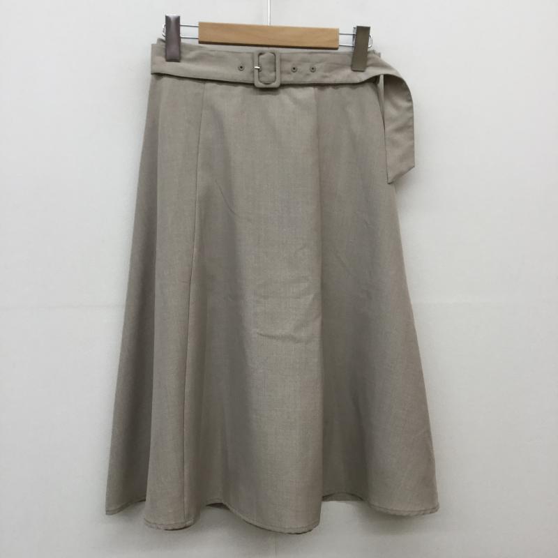 ビス ViS スカート ひざ丈スカート S  ベージュ / ベージュ /  レディース USED 古着 中古 10038570