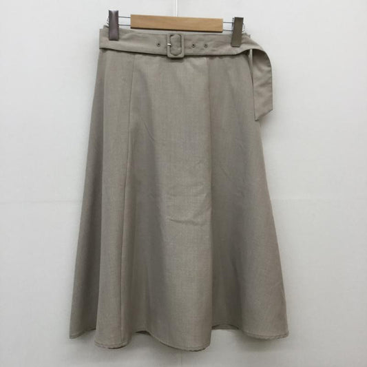 ビス ViS スカート ひざ丈スカート S  ベージュ / ベージュ /  レディース USED 古着 中古 10038570