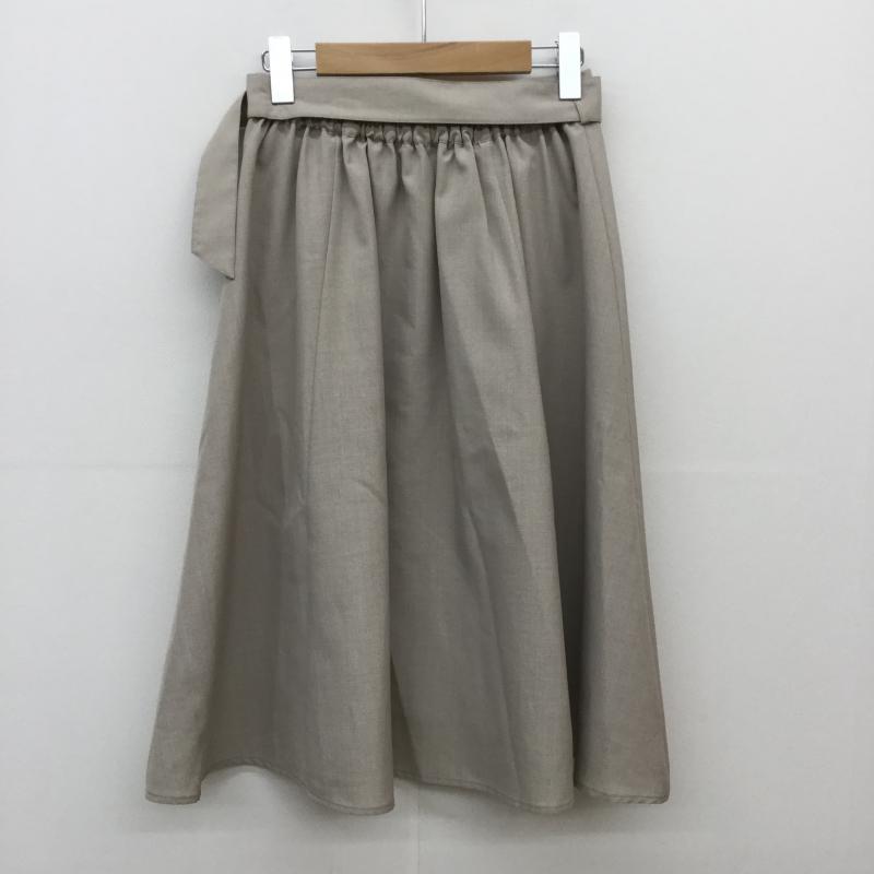 ビス ViS スカート ひざ丈スカート S  ベージュ / ベージュ /  レディース USED 古着 中古 10038570