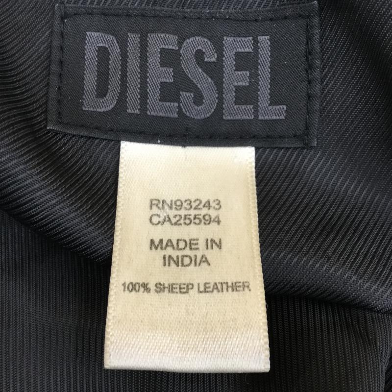 ディーゼル DIESEL ジャケット、上着 レザージャケット 羊革　レザージャケット M  黒 / ブラック /  メンズ USED 古着 中古 10038590