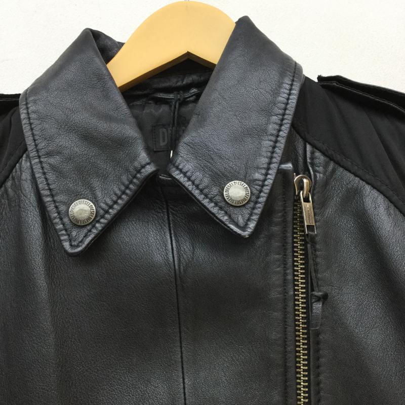 ディーゼル DIESEL ジャケット、上着 レザージャケット 羊革　レザージャケット M  黒 / ブラック /  メンズ USED 古着 中古 10038590