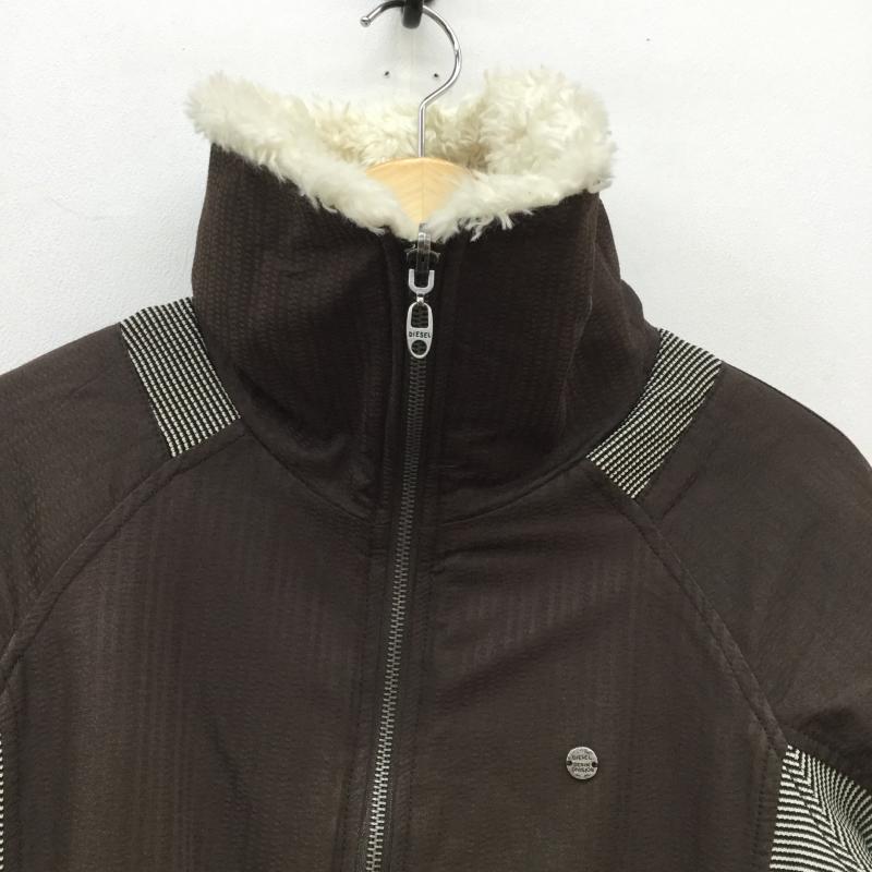 ディーゼル DIESEL ジャケット、上着 ジャケット、ブレザー リバーシブル XS ストライプ 白 / ホワイト / X 茶 / ブラウン / X 黒 / ブラック /  メンズ USED 古着 中古 10039180