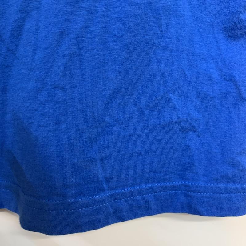 アディダス adidas Tシャツ 半袖 160cm プリント 青 / ブルー /  ボーイズ USED 古着 中古 10039267