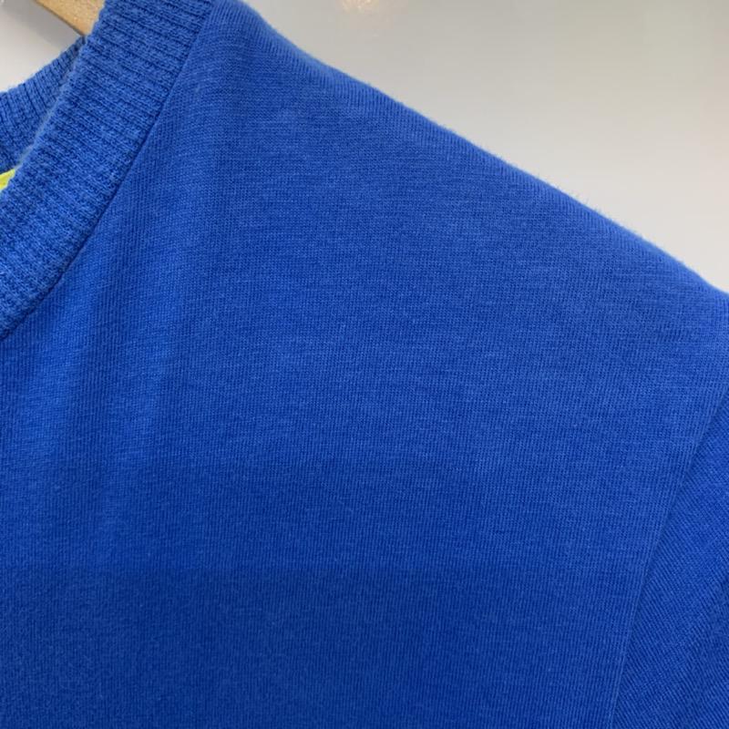 アディダス adidas Tシャツ 半袖 160cm プリント 青 / ブルー /  ボーイズ USED 古着 中古 10039267