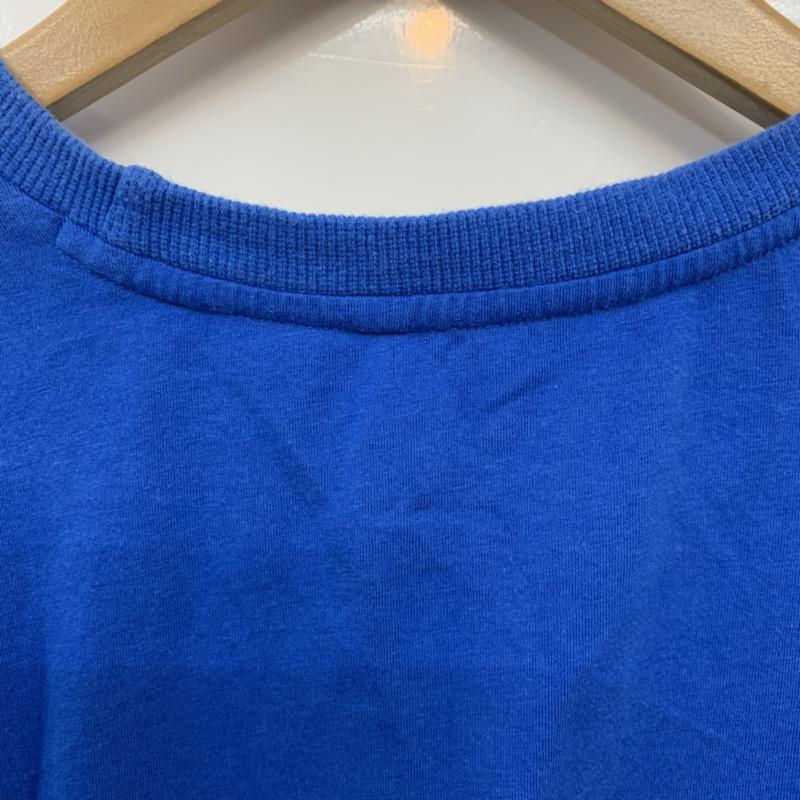 アディダス adidas Tシャツ 半袖 160cm プリント 青 / ブルー /  ボーイズ USED 古着 中古 10039267