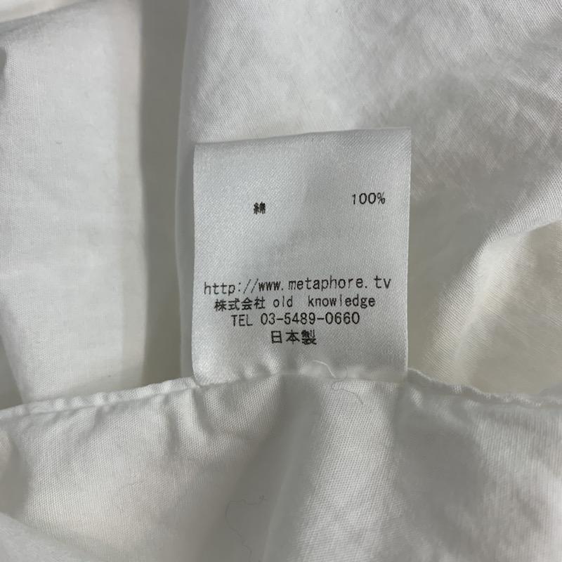 メタファー METAPHORE シャツ、ブラウス 長袖 2 無地 白 / ホワイト /  メンズ USED 古着 中古 10039294