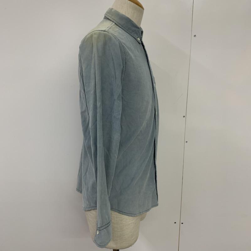 ガイジンメイド GAIJIN MADE シャツ、ブラウス 長袖 1 無地 水色 / ライトブルー /  メンズ USED 古着 中古 10039360