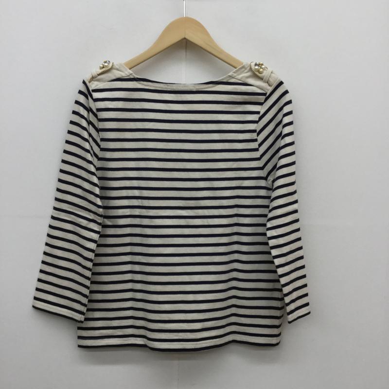 グローバルワーク GLOBAL WORK カットソー 長袖 M ボーダー柄 アイボリー / アイボリー / X 紺 / ネイビー /  レディース USED 古着 中古 10039651