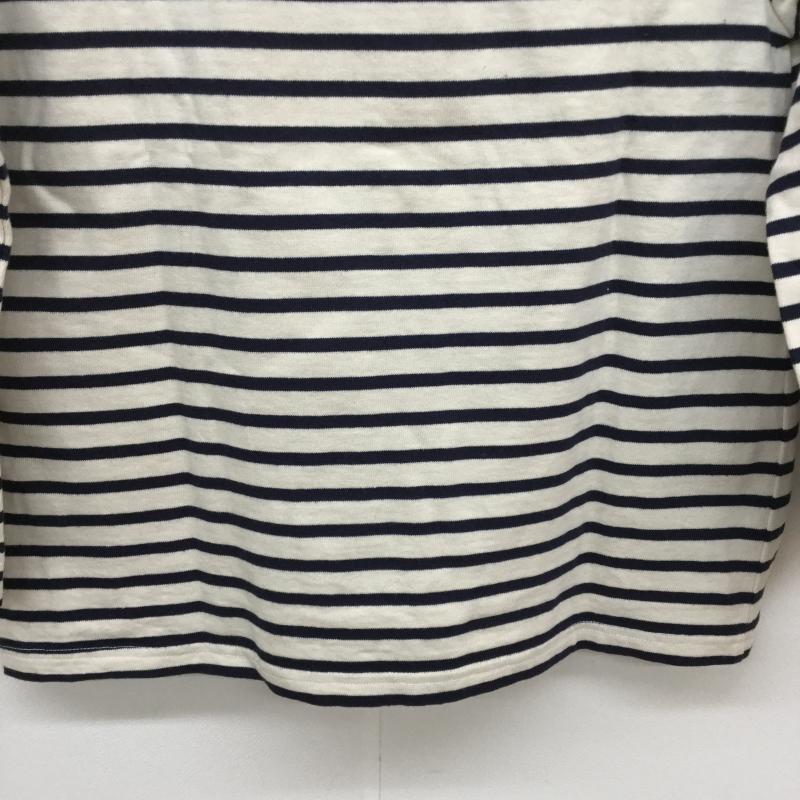 グローバルワーク GLOBAL WORK カットソー 長袖 M ボーダー柄 アイボリー / アイボリー / X 紺 / ネイビー /  レディース USED 古着 中古 10039651