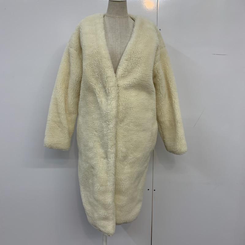 アズールバイマウジー AZUL BY MOUSSY コート コート一般 S 無地 白 / ホワイト /  レディース USED 古着 中古 10039742