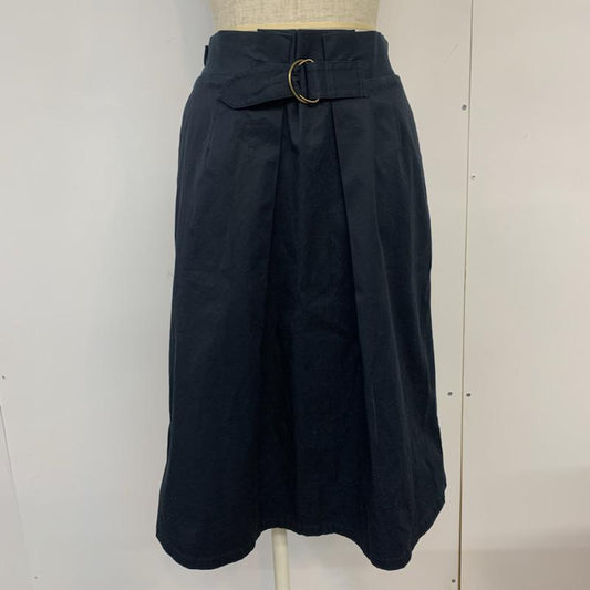 レリュームジャーナルスタンダード relume Journal Standard スカート ひざ丈スカート M 無地 紺 / ネイビー /  レディース USED 古着 中古 10039963