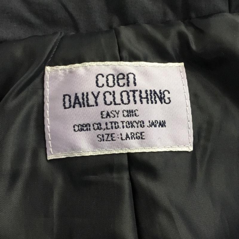 コーエン coen コート コート一般 L 無地 紺 / ネイビー /  レディース USED 古着 中古 10040137