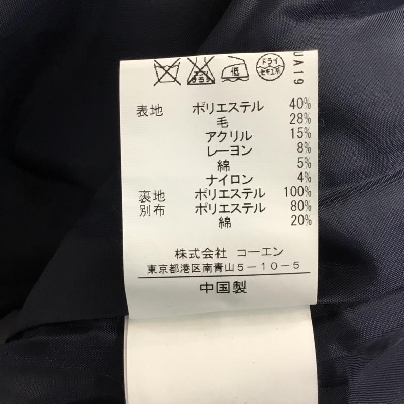 コーエン coen コート コート一般 L 無地 紺 / ネイビー /  レディース USED 古着 中古 10040137