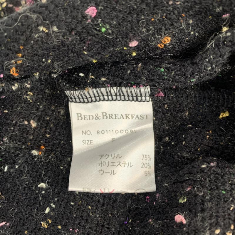 ベットアンドブレックファスト BED&BREAKFAST カットソー 長袖 FREE  黒 / ブラック /  レディース USED 古着 中古 10040213