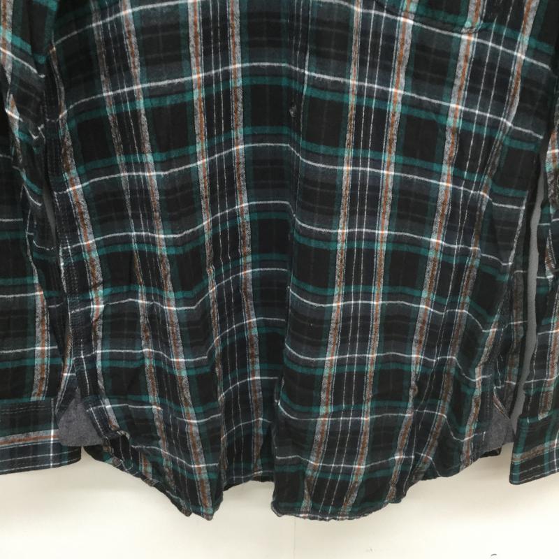 ディーゼル DIESEL シャツ、ブラウス 長袖 S チェック 白 / ホワイト / X 緑 / グリーン / X 橙 / オレンジ / X 黒 / ブラック /  メンズ USED 古着 中古 10040257