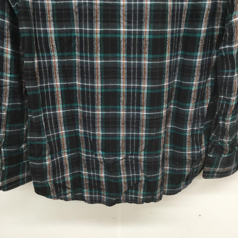 ディーゼル DIESEL シャツ、ブラウス 長袖 S チェック 白 / ホワイト / X 緑 / グリーン / X 橙 / オレンジ / X 黒 / ブラック /  メンズ USED 古着 中古 10040257