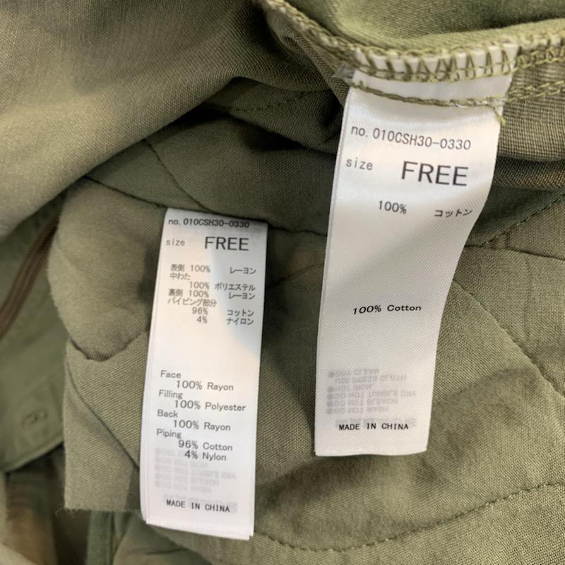 マウジー MOUSSY コート コート一般 FREE 無地 カーキ / カーキ /  レディース USED 古着 中古 10040298