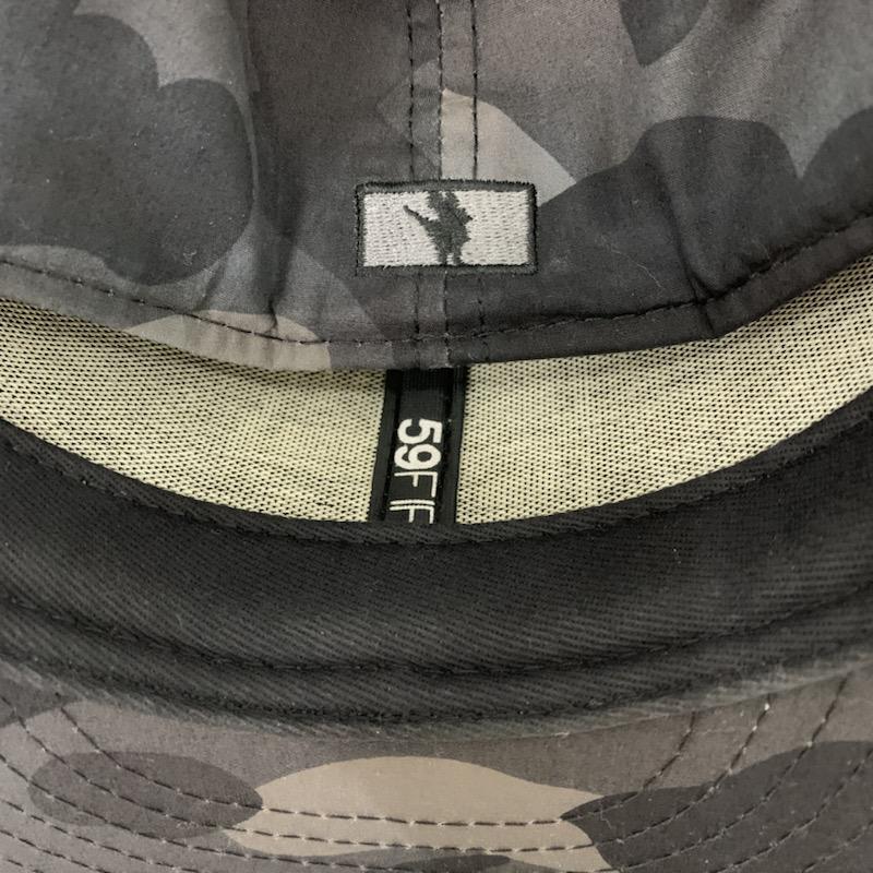 アベイシングエイプ A BATHING APE 帽子 キャップ 総柄 黒 / ブラック /  メンズ USED 古着 中古 10040342