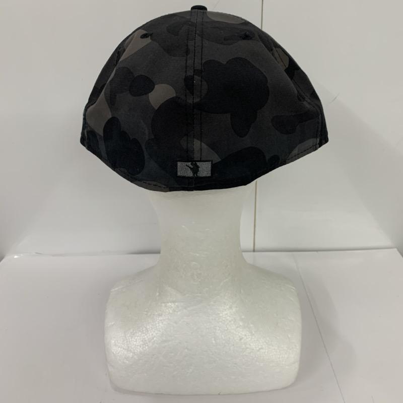 アベイシングエイプ A BATHING APE 帽子 キャップ 総柄 黒 / ブラック /  メンズ USED 古着 中古 10040342