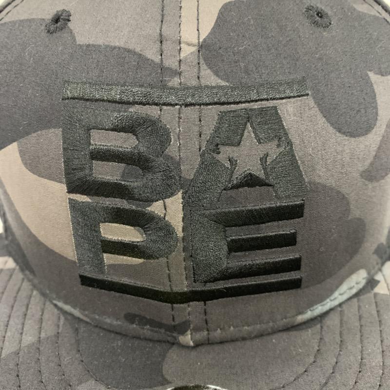 アベイシングエイプ A BATHING APE 帽子 キャップ 総柄 黒 / ブラック /  メンズ USED 古着 中古 10040342
